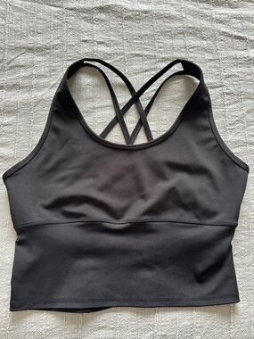 Strappy Back Longline Sports Bra